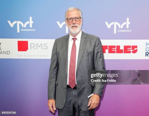 German politician Rainer Robra attends the Summer Reception Of VPRT Organization at LV Niedersachsen on September 5, 2017 in Berlin, Germany.