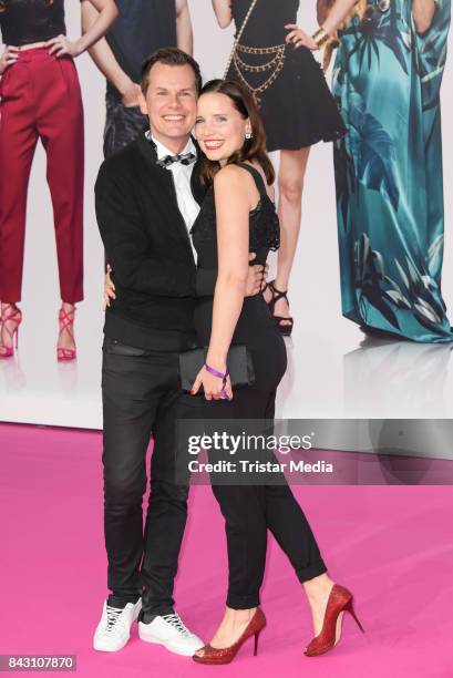 German actor Malte Arkona and his wife Anna-Maria Arkona attend the 'High Society' Premiere at CineStar on September 5, 2017 in Berlin, Germany.