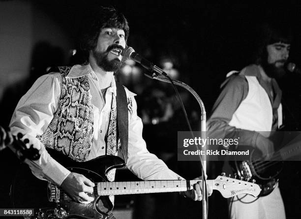 Birmingham Country Group Alabama L/R: Randy Owen performs at the opening of "My Home Is Alabama" Nightclub in Birmingham Alabama September 10, 1980