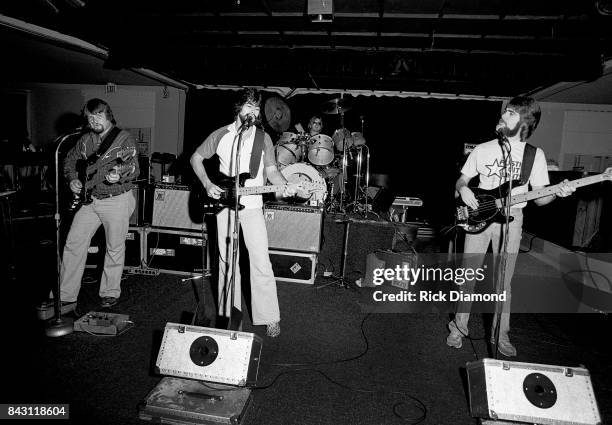 Birmingham Country Group Alabama L/R: Jeff Cook, Randy Owen, Mark Herndon and Teddy Gentry perform at the opening of "My Home Is Alabama" Nightclub...