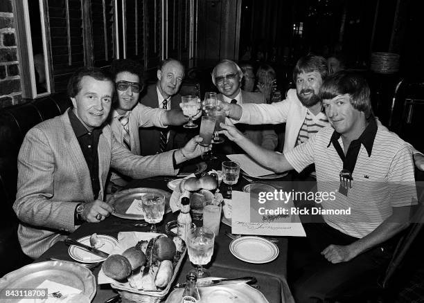 Singer/Songwriter Bill Anderson, Radio Personality Len Anthony, Songwriter Cotton Carrier, Guest, Publicist Mark Pucci and Lowery Group's Butch...