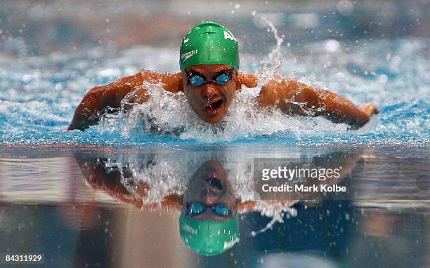 Kenneth To of Australia competes in 400m Individual Medley Final during day three of the Australian Youth Olympic Festival at the Sydney Olympic Park...