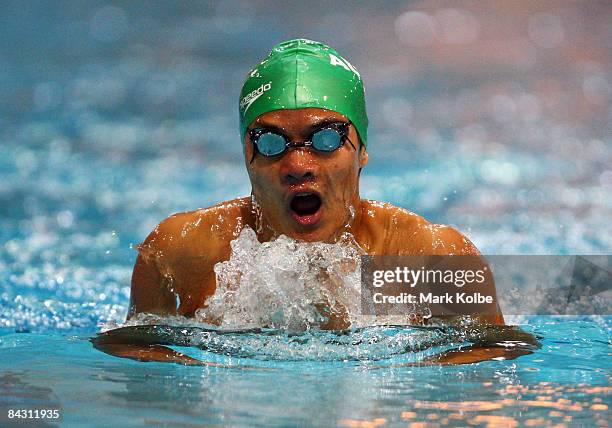 Kenneth To of Australia competes in 400m Individual Medley Final during day three of the Australian Youth Olympic Festival at the Sydney Olympic Park...