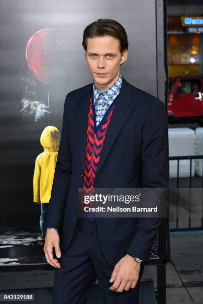 Actor Bill Skarsgard attends the premiere of Warner Bros. Pictures and New Line Cinema's "It" at the TCL Chinese Theatre on September 5, 2017 in...