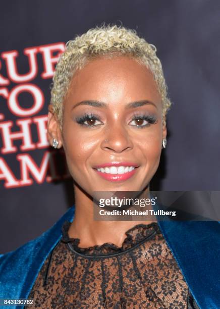 Actress Erica Peeples attends the premiere of Imani Motion Pictures' "True To The Game" at Directors Guild Of America on September 5, 2017 in Los...