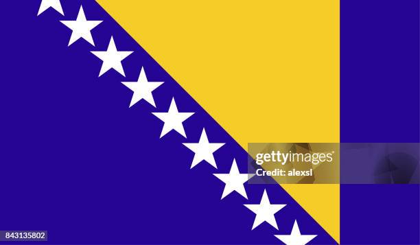 bosnia flag - war in bosnia herzegovina stock illustrations
