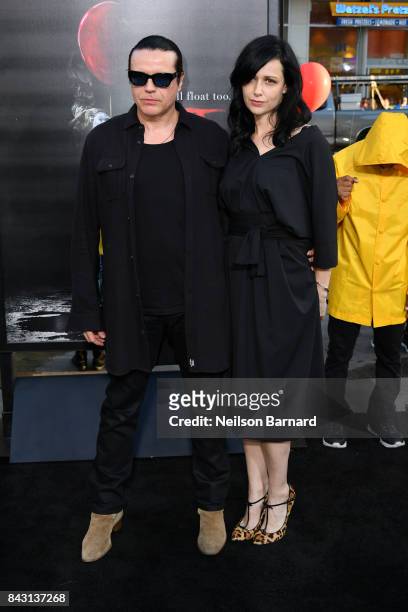 Ian Astbury and Aimee Nash attend the premiere of Warner Bros. Pictures and New Line Cinema's "It" at the TCL Chinese Theatre on September 5, 2017 in...