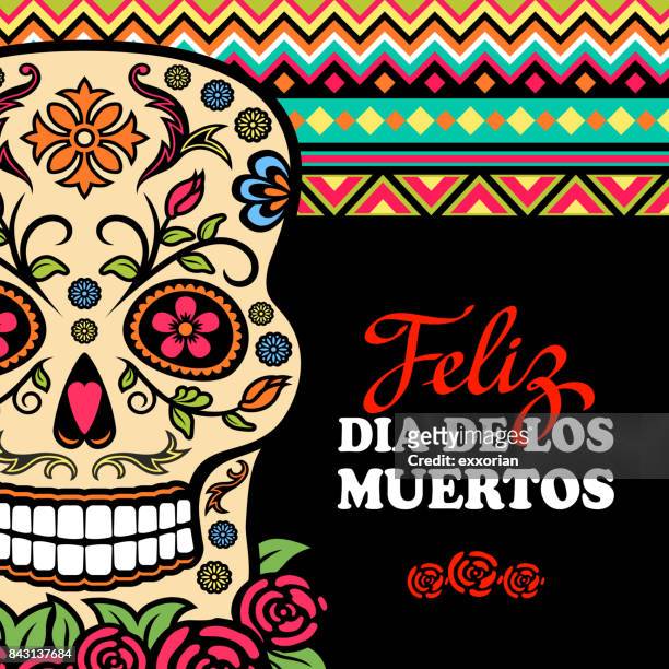 ilustrações, clipart, desenhos animados e ícones de méxico dia dos mortos - mexican ethnicity