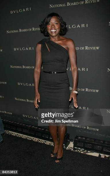 Actress Viola Davis attends the 2008 National Board of Review of Motion Pictures Awards Gala at Cipriani's 42nd Street on January 14, 2009 in New...