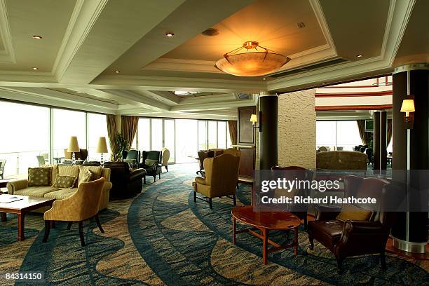 View inside of the clubhouse at the Pinnacle Point Golf Course at Pinnacle Point Beach and Golf Resort on January 13, 2009 in Mossel Bay, South...