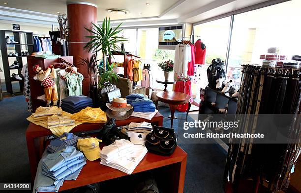 View inside of the clubhouse at the Pinnacle Point Golf Course at Pinnacle Point Beach and Golf Resort on January 13, 2009 in Mossel Bay, South...