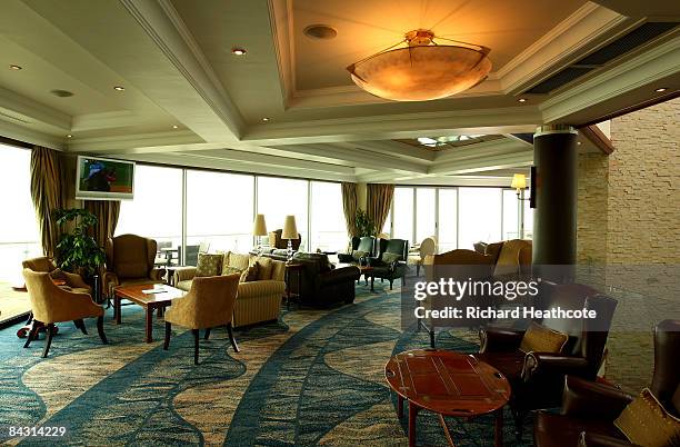 View inside of the clubhouse at the Pinnacle Point Golf Course at Pinnacle Point Beach and Golf Resort on January 13, 2009 in Mossel Bay, South...