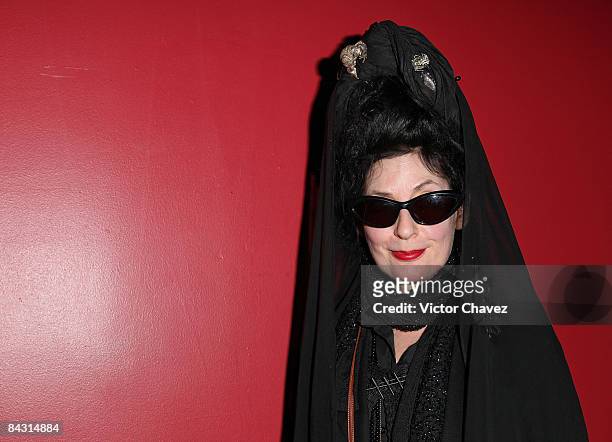 Fashion blogger Diane Pernet attends the presentation of "A Shaded View on Fashion Film" at Lunario del Auditorio Nacional on January 15, 2009 in...