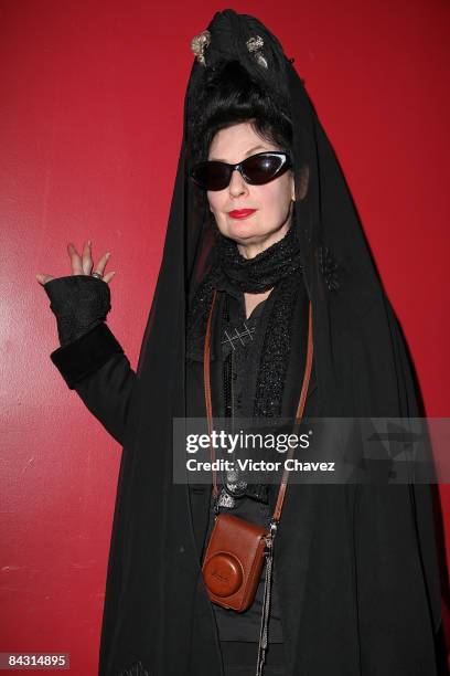 Fashion blogger Diane Pernet attends the presentation of "A Shaded View on Fashion Film" at Lunario del Auditorio Nacional on January 15, 2009 in...