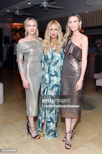 Erin Foster, Rachel Zoe and Sara Foster attend Rachel Zoe SS18 Presentation at Sunset Tower Hotel on September 5, 2017 in West Hollywood, California.