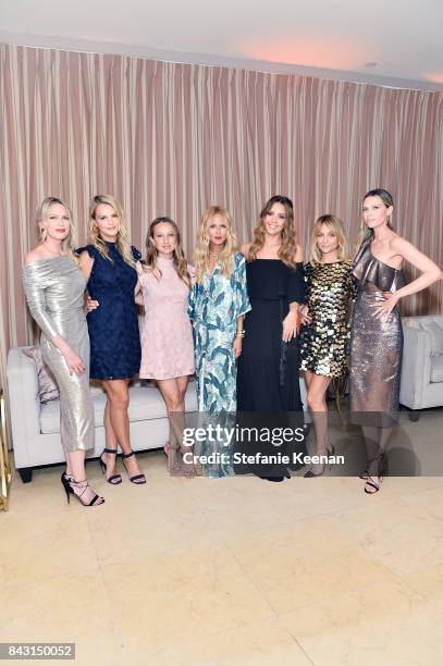 Erin Foster, Kelly Sawyer, Jennifer Meyer, Rachel Zoe, Jessica Alba, Nicole Richie and Sara Foster attend Rachel Zoe SS18 Presentation at Sunset...