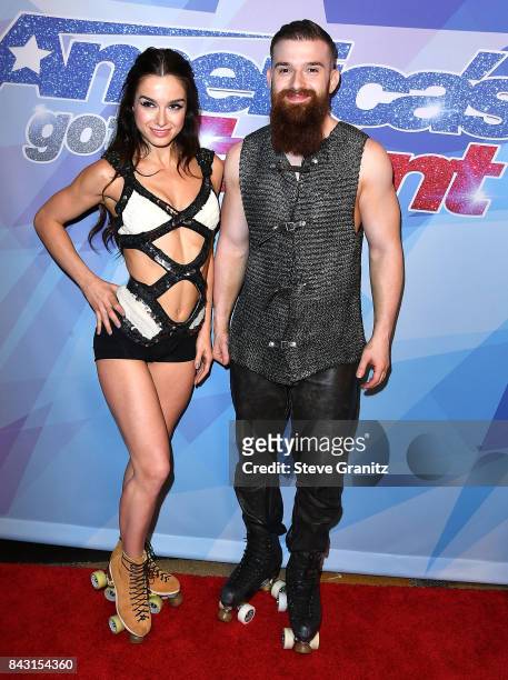Billy England;Emily England arrives at the NBC's "America's Got Talent" Season 12 Live Show at Dolby Theatre on September 5, 2017 in Hollywood,...