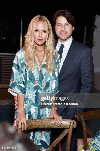 Rachel Zoe and Roger Berman attend Rachel Zoe SS18 Presentation at Sunset Tower Hotel on September 5, 2017 in West Hollywood, California.