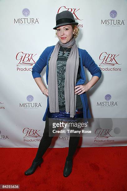 Survivors Jessica Kiper poses at the Golden Globe Gift Suite Presented by GBK Productions on January 9, 2009 in Beverly Hills, California.