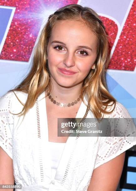 Evie Clair arrives at the NBC's "America's Got Talent" Season 12 Live Show at Dolby Theatre on September 5, 2017 in Hollywood, California.