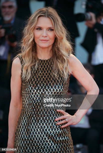 Michelle Pfeiffer attends the Gala Screening and World Premiere of 'mother!' during the 74th Venice Film Festival on September 5, 2017 in Venice,...
