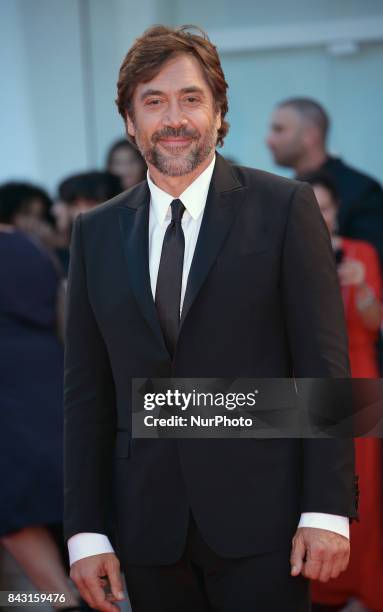 Javier Bardem attends the Gala Screening and World Premiere of 'mother!' during the 74th Venice Film Festival on September 5, 2017 in Venice, Italy.