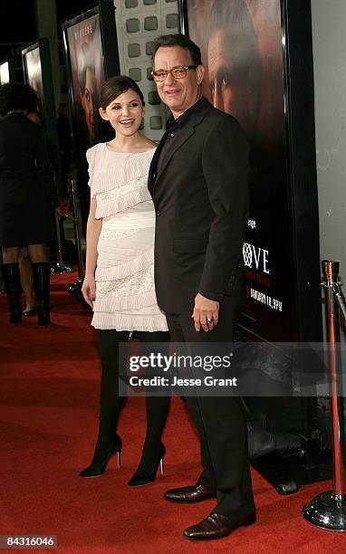 Actors Ginnifer Goodwin and Tom Hanks attend the 3rd season Los Angeles premiere of HBO's "Big Love" held at The Cinerama Dome on January 14, 2009 in...