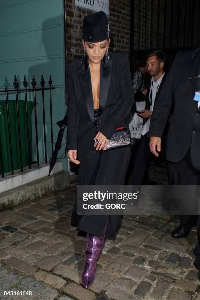 Rita Ora at the GQ awards afterparty in Primrose Hill on September 5, 2017 in London, England.