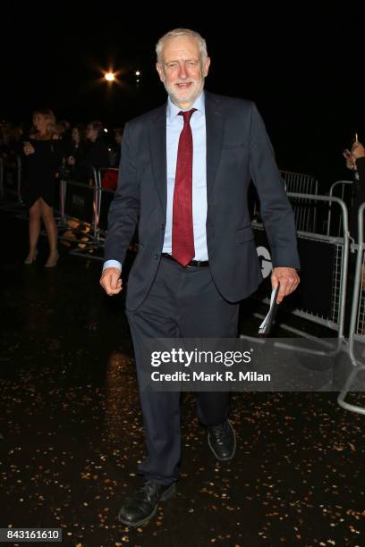 Jeremy Corbyn attending the GQ awards on September 5, 2017 in London, England.