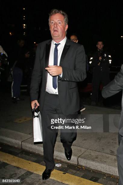 Piers Morgan attending the GQ awards on September 5, 2017 in London, England.