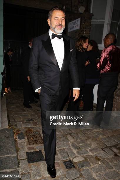 David Walliams attending the GQ awards on September 5, 2017 in London, England.