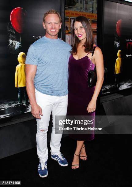 Ian Ziering and Erin Ziering attend the premiere of 'It' at TCL Chinese Theatre on September 5, 2017 in Hollywood, California.