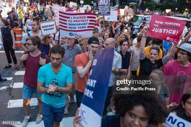 Following President Donald J. Trump's decision to revoke the Obama-era DACA policy, thousands of activists rallied in Manhattan's Foley Square and...