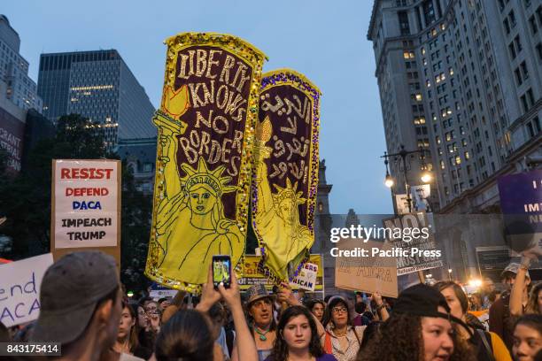 Following President Donald J. Trump's decision to revoke the Obama-era DACA policy, thousands of activists rallied in Manhattan's Foley Square and...