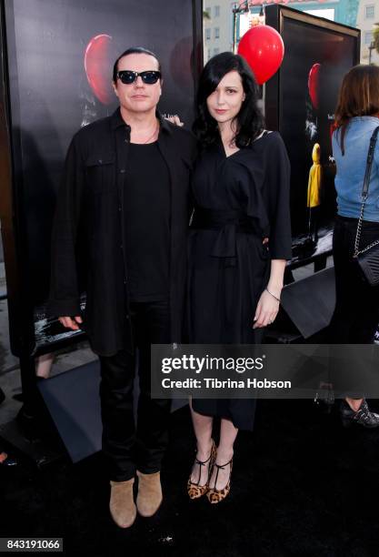 Ian Astbury and Aimee Nash attend the premiere of 'It' at TCL Chinese Theatre on September 5, 2017 in Hollywood, California.