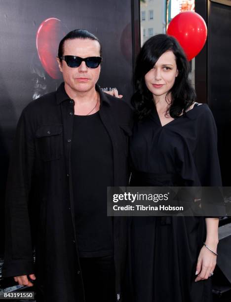 Ian Astbury and Aimee Nash attend the premiere of 'It' at TCL Chinese Theatre on September 5, 2017 in Hollywood, California.