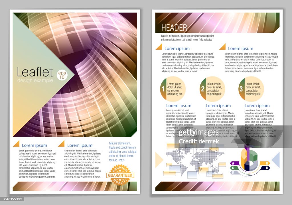 Generic Leaflet Example Leaflet Design Example High-Res Vector Graphic - Getty Images