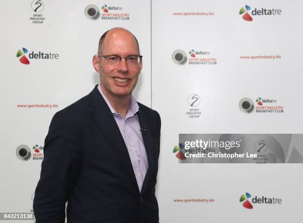 Niels de Vos, CEO of UK Athletics during the Deltatre Sport Industry Breakfast Club at the BT Centre on September 6, 2017 in London, England.