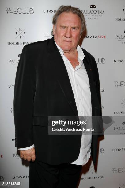 Gerard Depardieu attends 'A Royal Affair' reception during the 74th Venice Film Festival at Pallazina G on September 5, 2017 in Venice, Italy.