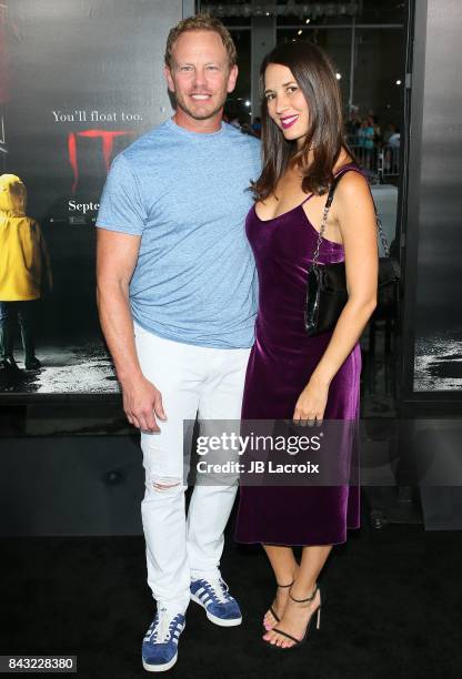 Ian Ziering and Erin Ziering attend the premiere of Warner Bros. Pictures and New Line Cinema's 'It' on September 5, 2017 in Los Angeles, California.