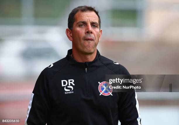 Darren Currie first team coach of Dagenham and Redbridge Under 23s during Premier League Cup match between Dagenham and Redbridge Under 23s against...