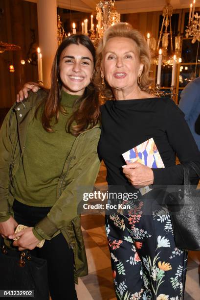 Adele Godet and Veronique Lopez attend The Art De La Matiere AD Interieurs 2017 Preview at Hotel de La Monnaie on September 5, 2017 in Paris, France.