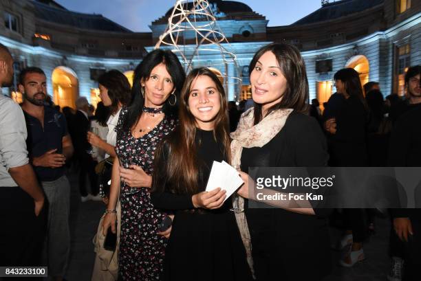 Paula Marassi, Natalia Correa and Adriana Foldes attend The Art De La Matiere AD Interieurs 2017 Preview at Hotel de La Monnaie on September 5, 2017...