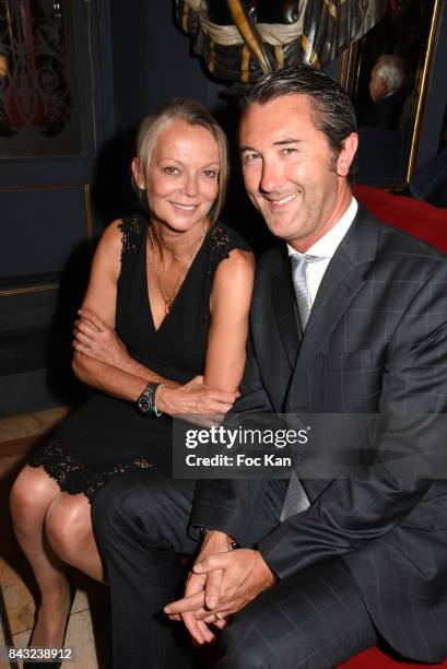 Helene de Yougoslavie and fiance Stanislas fougeron attend The Art De La Matiere AD Interieurs 2017 After Cocktail Dinner at La Perouse on September...