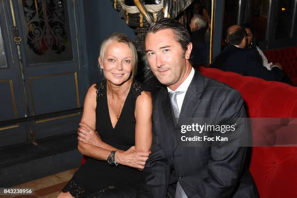 Helene de Yougoslavie and fiance Stanislas fougeron attend The Art De La Matiere AD Interieurs 2017 After Cocktail Dinner at La Perouse on September...