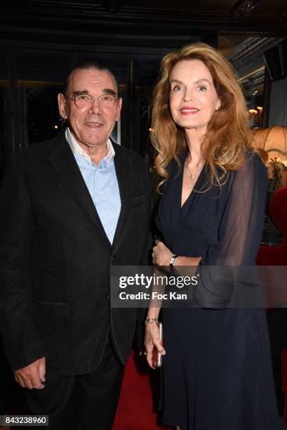 Michel Corbiere and Cyrielle Claire attend The Art De La Matiere AD Interieurs 2017 After Cocktail Dinner at La Perouse on September 5, 2017 in...