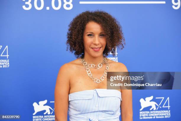 Sofia Djama attends the 'Les Bienheureux' photocall during the 74th Venice Film Festival on September 6, 2017 in Venice, Italy.