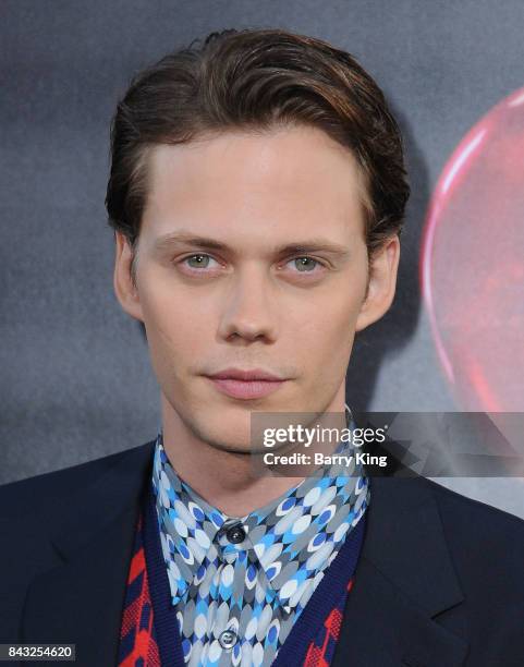 Actor Bill Skarsgard attends the premiere of Warner Bros. Pictures and New Line Cinemas' 'It' at TCL Chinese Theatre on September 5, 2017 in...