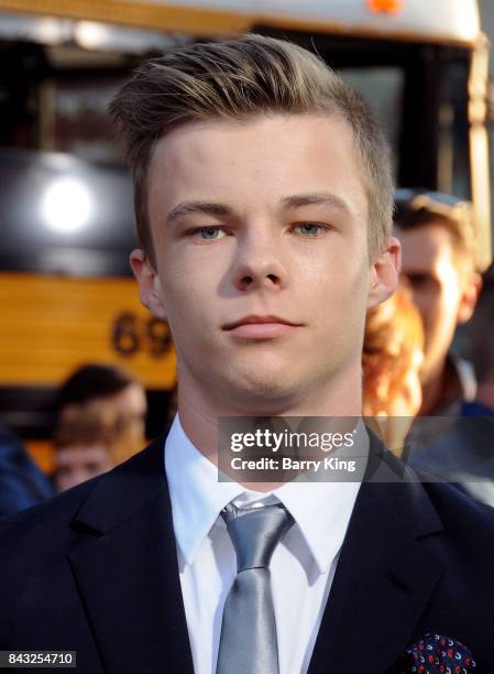 Actor Nicholas Hamilton attends the premiere of Warner Bros. Pictures and New Line Cinemas' 'It' at TCL Chinese Theatre on September 5, 2017 in...