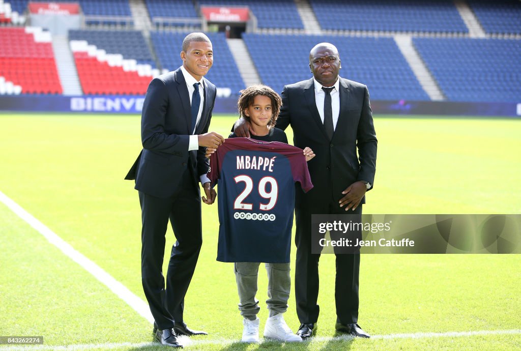 Paris Saint Germain Unveiling New Signing Kylian Mbappe